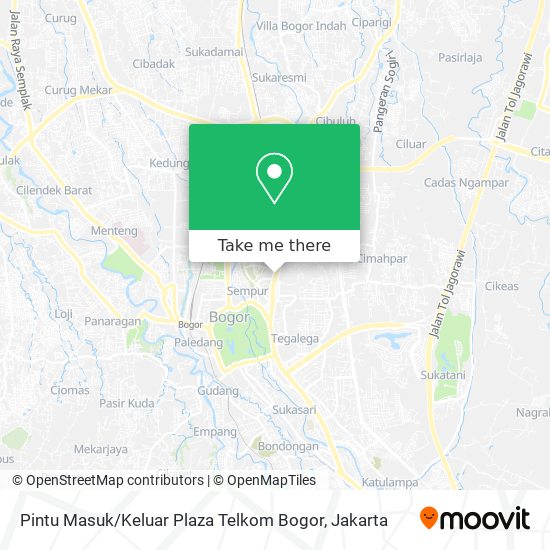 Pintu Masuk / Keluar Plaza Telkom Bogor map