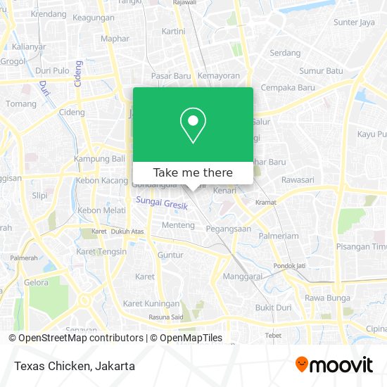 Texas Chicken map