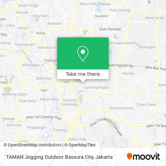 TAMAN Jogging Outdoor Bassura City map