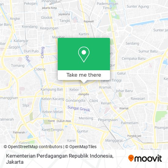 Kementerian Perdagangan Republik Indonesia map