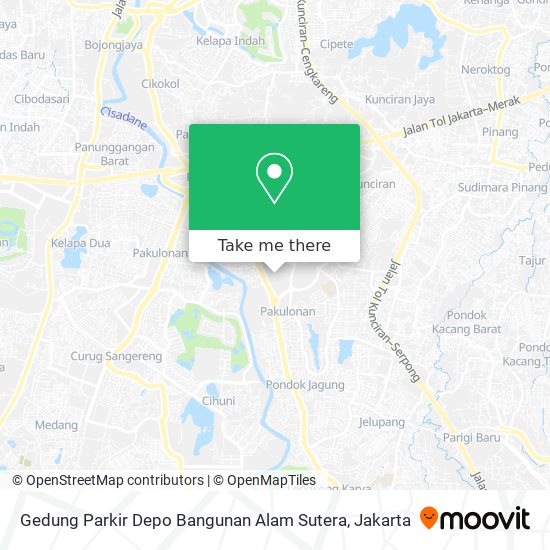 Gedung Parkir Depo Bangunan Alam Sutera map