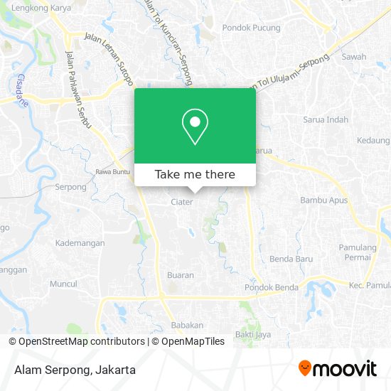 Alam Serpong map