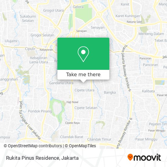 Rukita Pinus Residence map