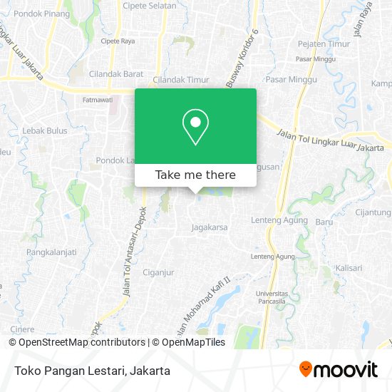 Toko Pangan Lestari map