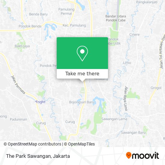 The Park Sawangan map