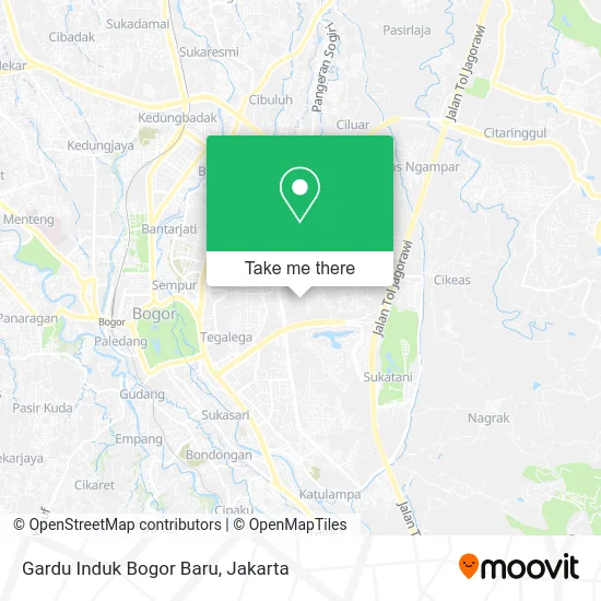 Gardu Induk Bogor Baru map