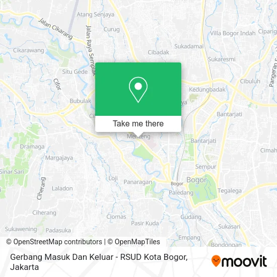 Gerbang Masuk Dan Keluar - RSUD Kota Bogor map