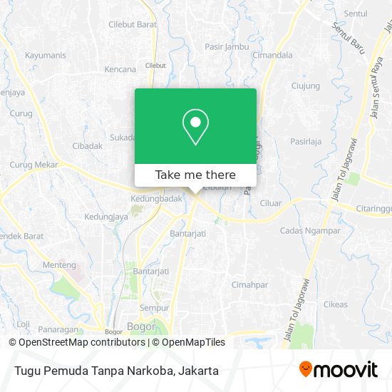 Tugu Pemuda Tanpa Narkoba map