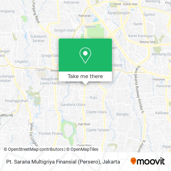 Pt. Sarana Multigriya Finansial (Persero) map