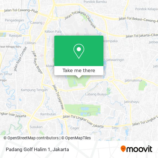 Padang Golf Halim 1 map