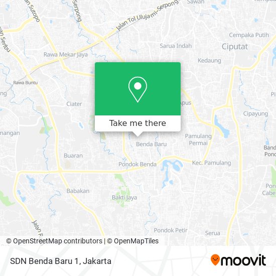 SDN Benda Baru 1 map