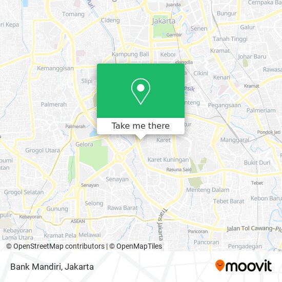 Bank Mandiri map