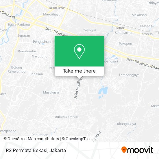 RS Permata Bekasi map