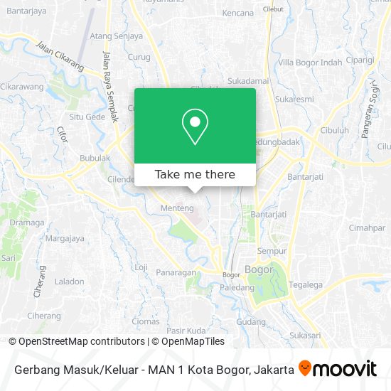 Gerbang Masuk / Keluar - MAN 1 Kota Bogor map