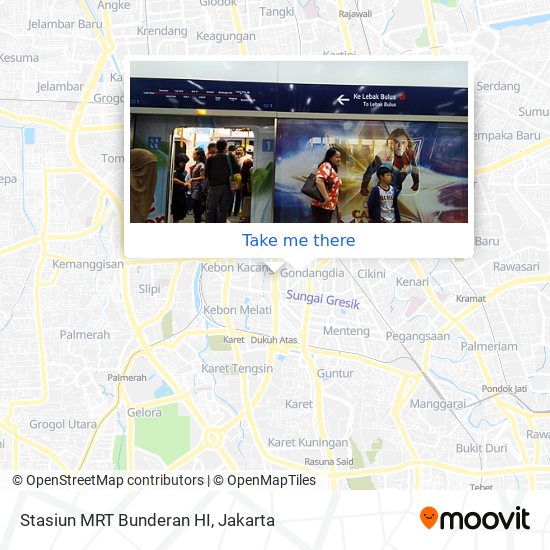 Stasiun MRT Bunderan HI map