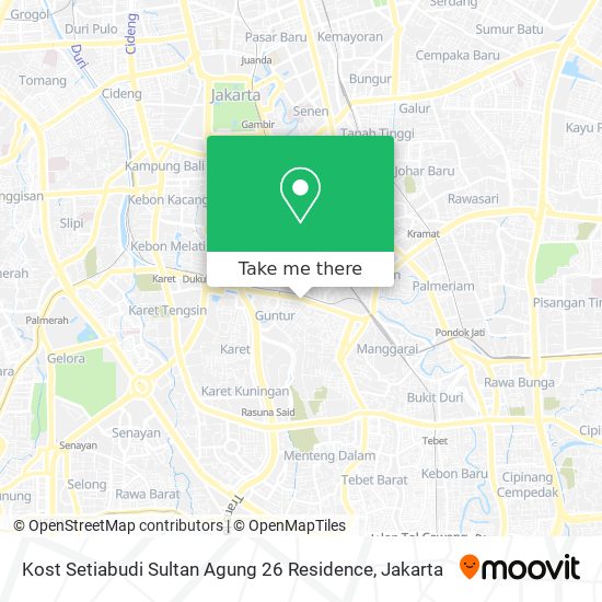 Kost Setiabudi Sultan Agung 26 Residence map
