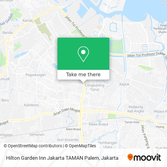 Hilton Garden Inn Jakarta TAMAN Palem map