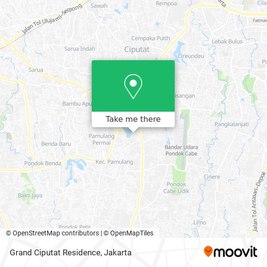 Grand Ciputat Residence map