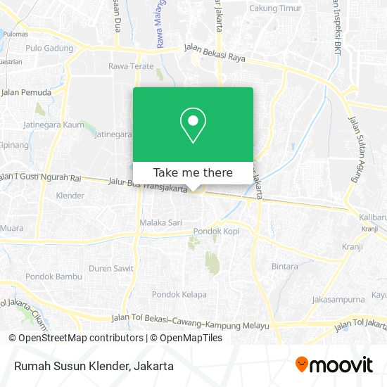 Rumah Susun Klender map