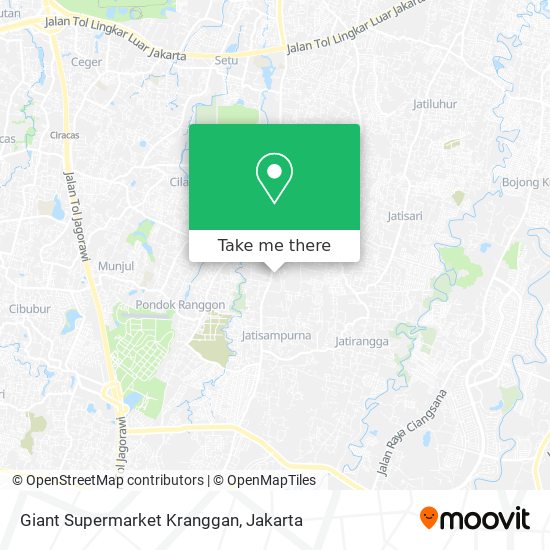 Giant Supermarket Kranggan map