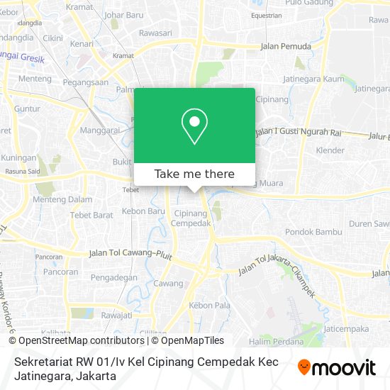 Sekretariat RW 01 / Iv Kel Cipinang Cempedak Kec Jatinegara map