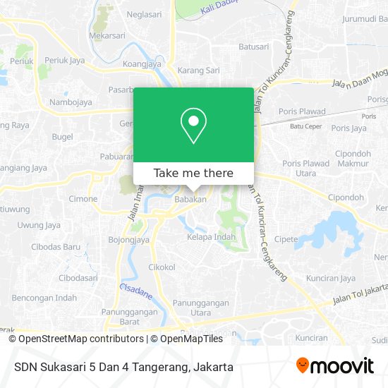 SDN Sukasari 5 Dan 4 Tangerang map