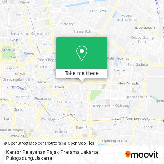Kantor Pelayanan Pajak Pratama Jakarta Pulogadung map