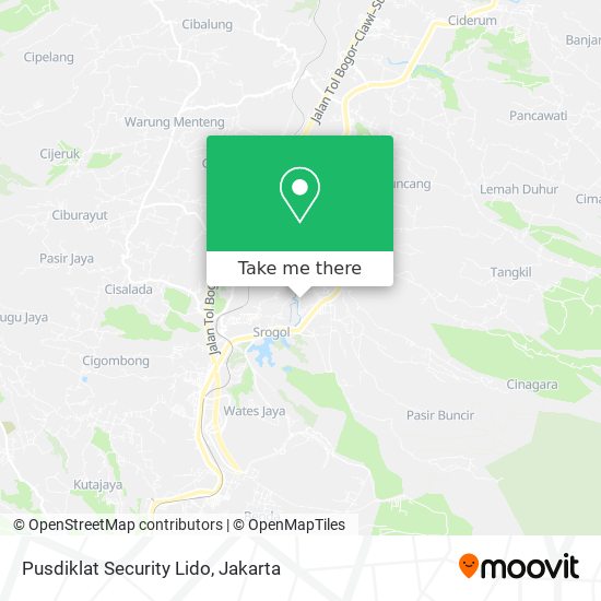 Pusdiklat Security Lido map