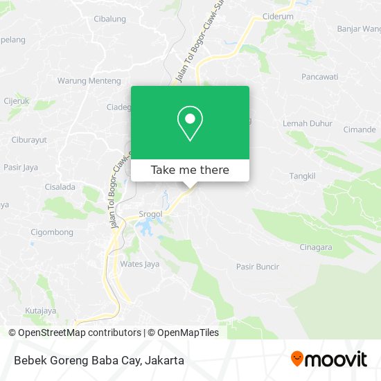 Bebek Goreng Baba Cay map