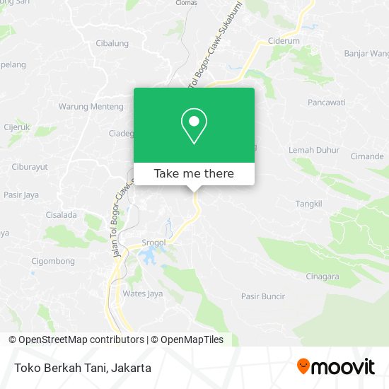 Toko Berkah Tani map