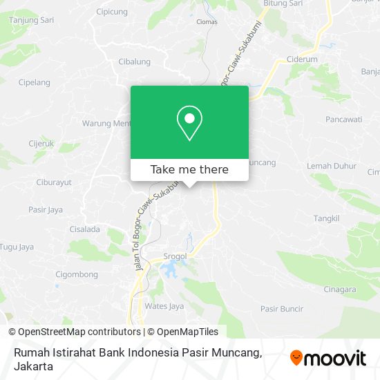 Rumah Istirahat Bank Indonesia Pasir Muncang map