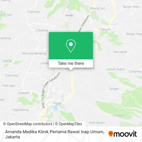 Amanda Medika Klinik Pertama Rawat Inap Umum map