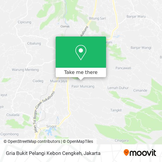 Gria Bukit Pelangi Kebon Cengkeh map