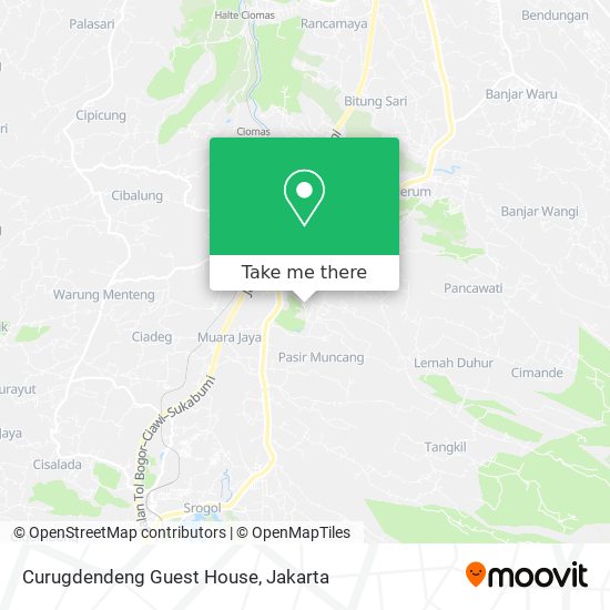 Curugdendeng Guest House map