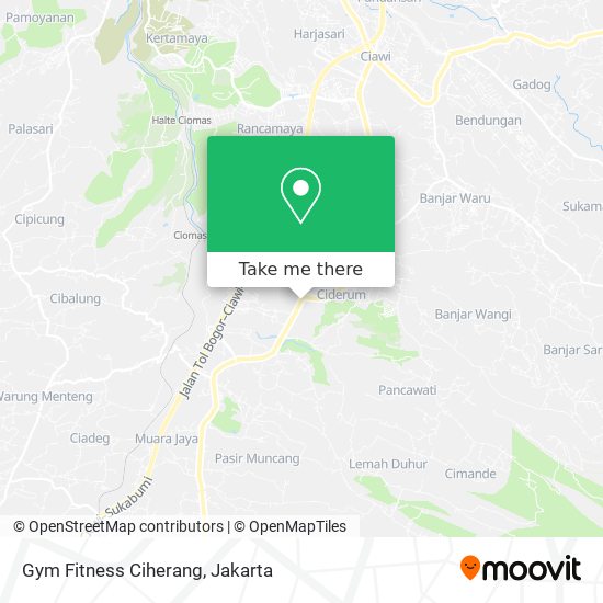 Gym Fitness Ciherang map