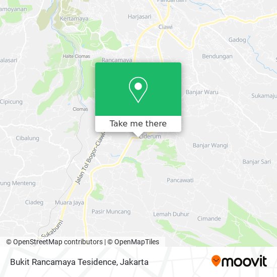 Bukit Rancamaya Tesidence map