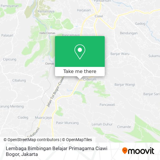 Lembaga Bimbingan Belajar Primagama Ciawi Bogor map