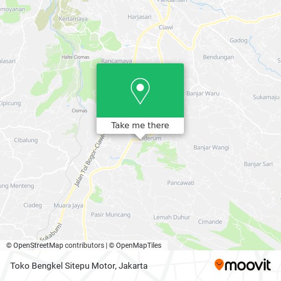 Toko Bengkel Sitepu Motor map