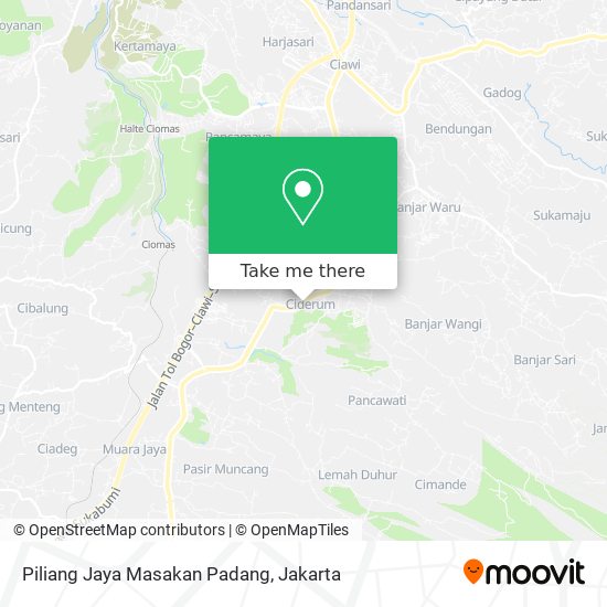 Piliang Jaya Masakan Padang map