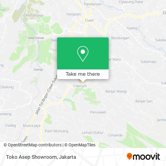 Toko Asep Showroom map