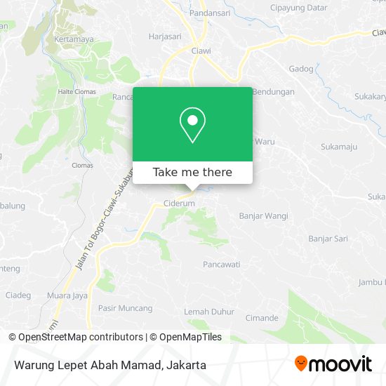 Warung Lepet Abah Mamad map