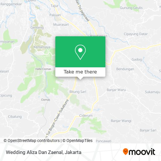 Wedding Aliza Dan Zaenal map