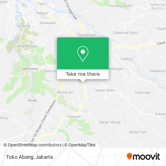 Toko Abang map