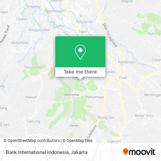 Bank International Indonesia map