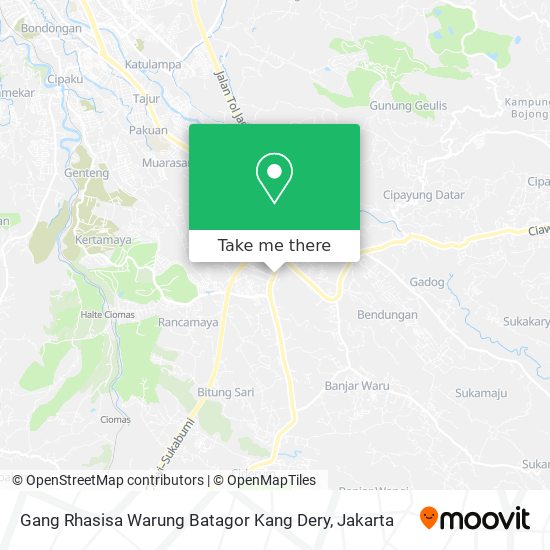 Gang Rhasisa Warung Batagor Kang Dery map