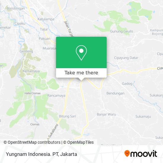 Yungnam Indonesia. PT map