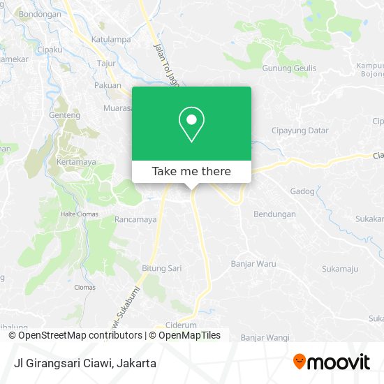 Jl Girangsari Ciawi map