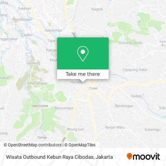 Wisata Outbound Kebun Raya Cibodas map