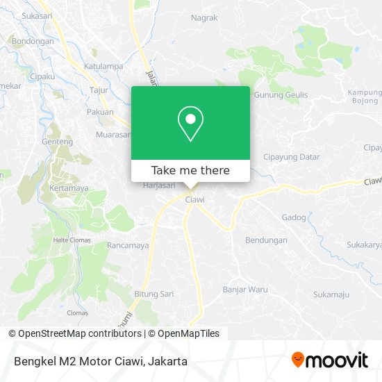 Bengkel M2 Motor Ciawi map