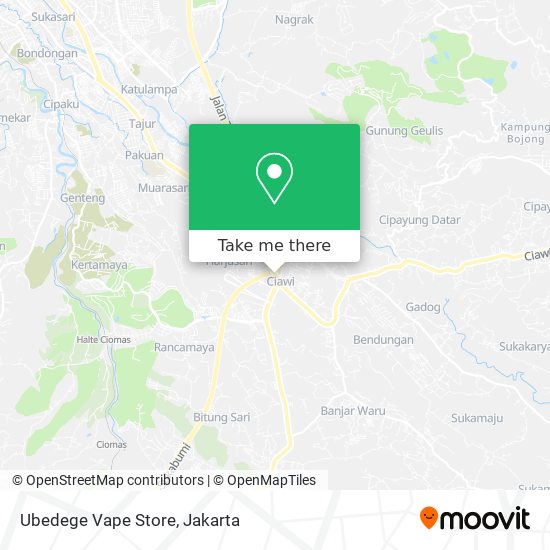 Ubedege Vape Store map